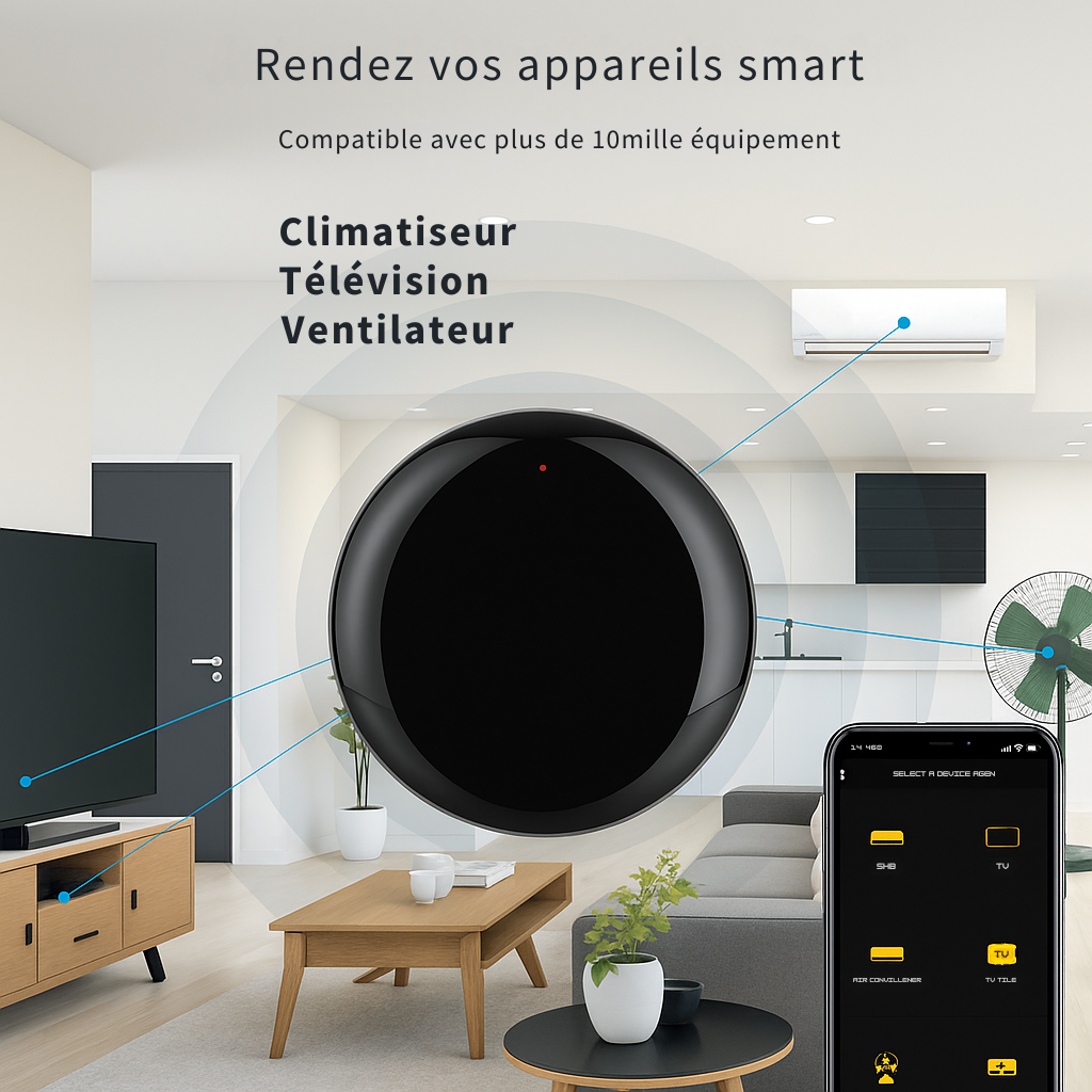 Contrôleur de Clim, TV, Ventilateur