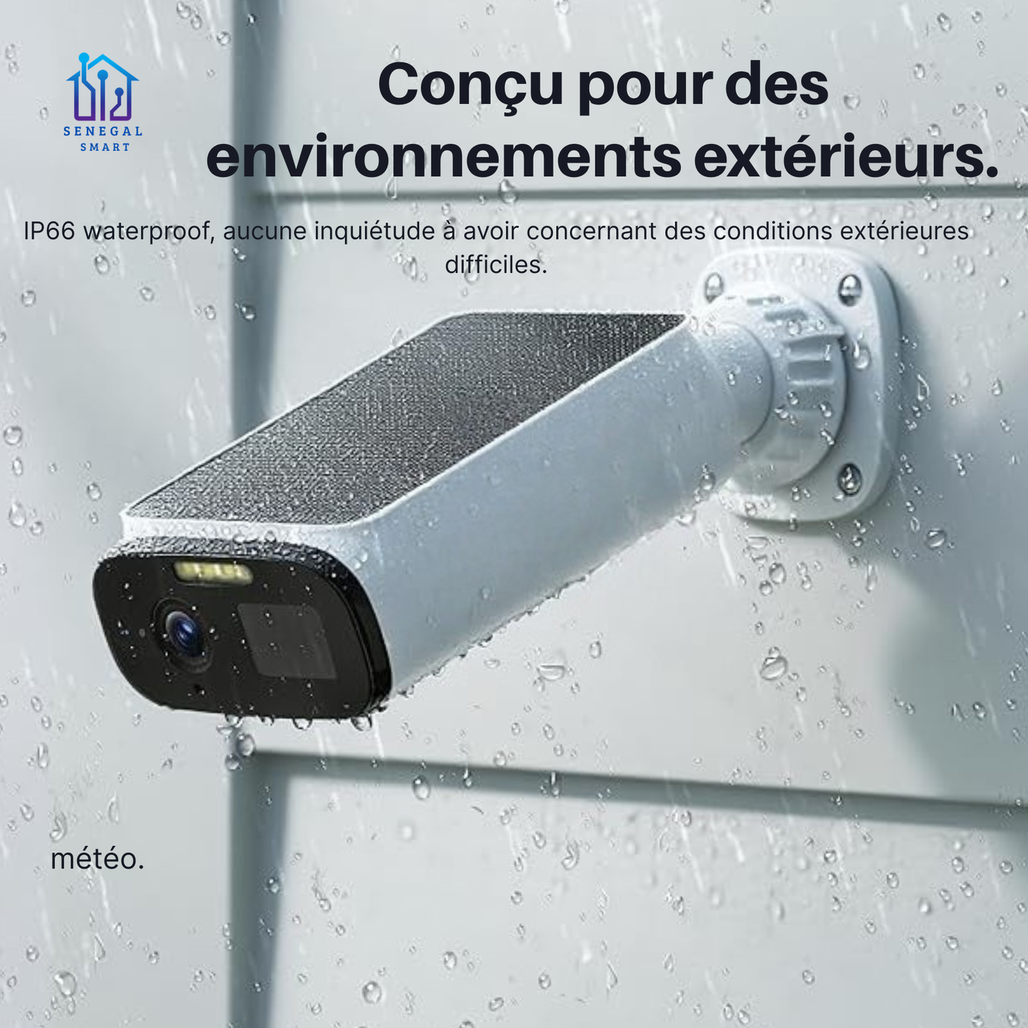 Caméras de sécurité solaire intelligentes