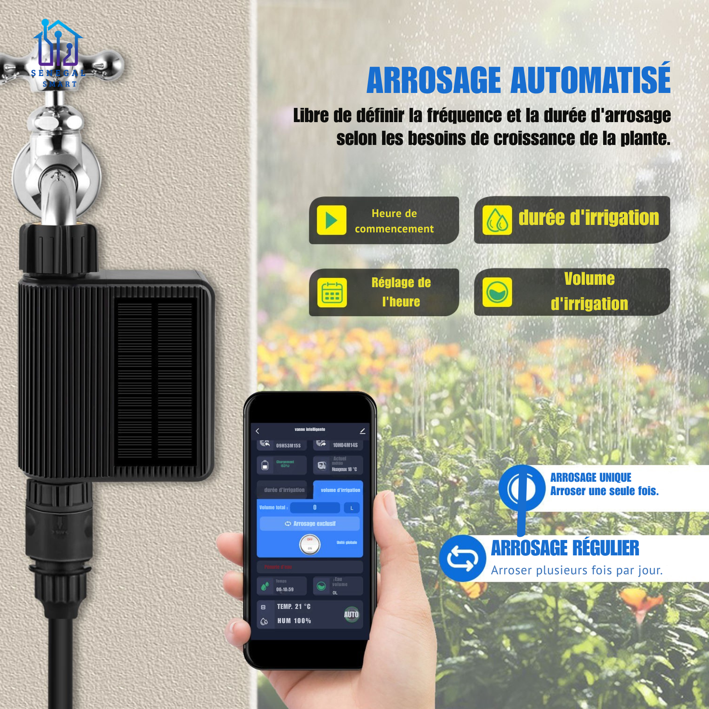 Système d'arrosage de Jardin Intelligent