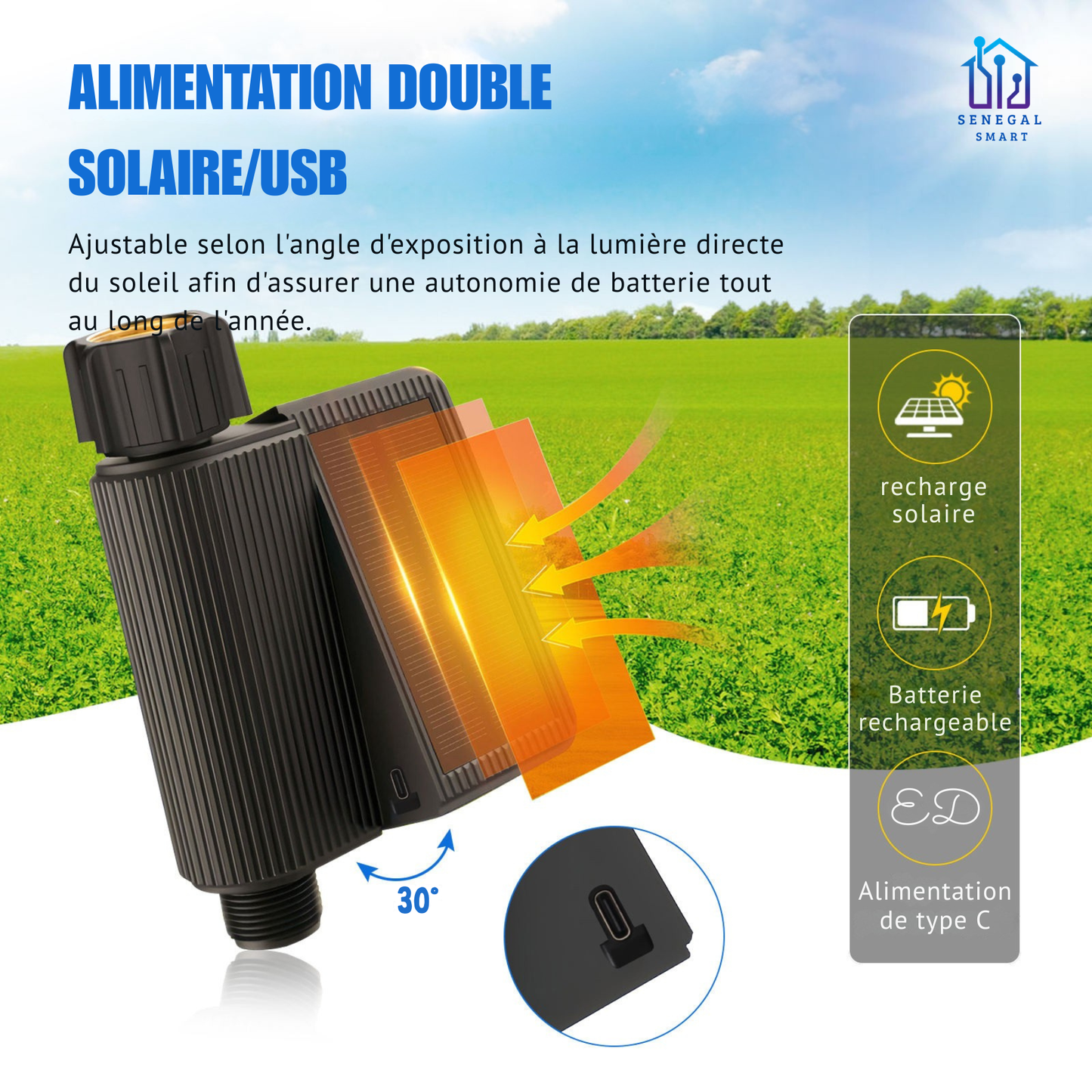 Système d'arrosage de Jardin Intelligent