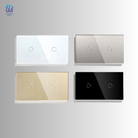 Interrupteur double large smart